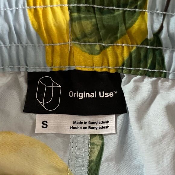 Original Use Lemon Print Board shorts Light Blue Size Small - Picture 5 of 6